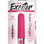 Exciter Travel Vibe Rechargeable Silicone Vibrator - Pink