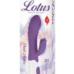 Lotus Sensual Massager #5 Silicone Rabbit Vibrator - Purple/White