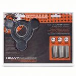 Oxballs Heavy Squeeze Ballstretcher with Stainless Steel Weights - Black