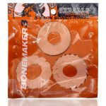 Oxballs Bonemaker Cock Ring Kit (3 Pack) - Clear