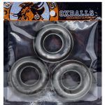 Oxballs Fat Willy Jumbo Cock Ring (3 Pack) - Steel