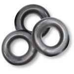 Oxballs Fat Willy Jumbo Cock Ring (3 Pack) - Steel