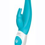 The Flutter Rabbit Rechargeable Silicone Rabbit Vibrator - Blue