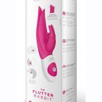 The Flutter Rabbit Rechargeable Silicone Rabbit Vibrator - Pink