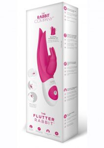 The Flutter Rabbit Rechargeable Silicone Rabbit Vibrator - Pink