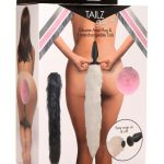 Tailz Silicone Anal Plug andamp; 3 Interchangeable Tails Set - Assorted Colors