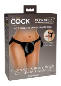 King Cock Elite Beginner`s Body Dock Harness System - Black