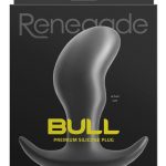 Renegade Bull Silicone Anal Plug - Medium - Black