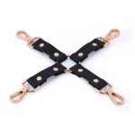 Bondage Couture PU Leather Hog Tie - Black