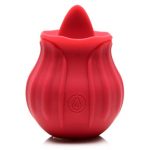 Inmi Bloomgasm Wild Violet Rechargeable Silicone 10X Licking Stimulator - Red