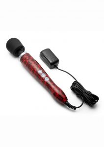 Doxy Die Cast Wand Plug-In Vibrating Body Massager Metal - Rose Pattern