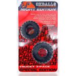 Oxballs Truckt Plus+ Silicone Cock Ring (2 pack) - Night Edition