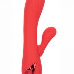 California Dreaming Palisades Passion Rechargeable Silicone Rabbit Vibrator - Red