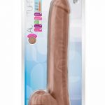 Au Naturel Daddy Sensa Feel Dual Density Dildo with Balls 14in - Mocha