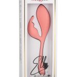 Elle Liquid Silicone Bunny Rechargeable Vibrator - Orange