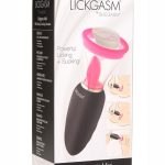 Inmi Lickgasm Mini 10X Licking andamp; Sucking Rechargeable Silicone Clitoral Stimulator - Black/Pink