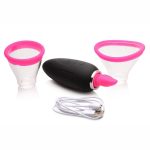 Inmi Lickgasm Mini 10X Licking andamp; Sucking Rechargeable Silicone Clitoral Stimulator - Black/Pink