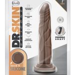 Dr. Skin Dr. Carter Silicone Dildo with Suction Cup 7.5in - Chocolate