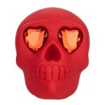 Naughty Bits Bone Head Rechargeable Silicone Handheld Massager - Red