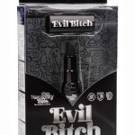 Naughty Bits Evil Bitch Lipstick Rechargeable Silicone Vibrator - Black