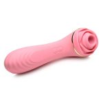 Bloomgasm Passion Petals 10X Rechargeable Silicone Rose Vibrator - Pink