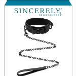 Sincerely Bow Tie Collar Leash - Black