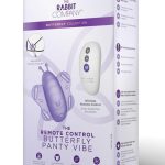 The Remote Control Butterfly Silicone Rechargeable Panty Vibe - Purple