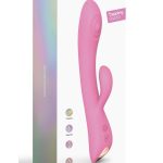Bunny andamp; Clyde Rechargeable Silicone Rabbit Vibrator - Pink Passion