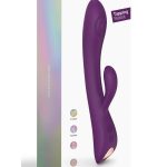 Bunny andamp; Clyde Rechargeable Silicone Rabbit Vibrator - Purple Rain