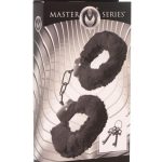 Master Series Cuffed in Fur Furry Handcuffs - Black