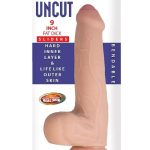 Realcocks Dual Layered Uncut Slider Fat Dick Dildo 9in - Vanilla