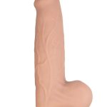 Realcocks Dual Layered Uncut Slider Thick Shaft Dildo 9.25in - Vanilla