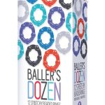 The 9`s - Baller`s Dozen Beaded Cockrings (12 per Pack) - Assorted Colors