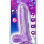 B Yours Plus Rock n` Roll Realistic Dildo with Balls 8in - Purple