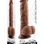 Realistic Dildo 8in - Chocolate