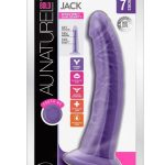 Au Naturel Bold Jack Dildo with Suction Cup 7in - Purple