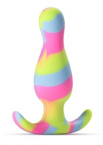 Avant Kaleido Lime Silicone Anal Plug - Multicolor