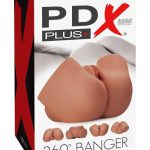 PDX Plus 360 Banger Multi Position Masturbator - Caramel