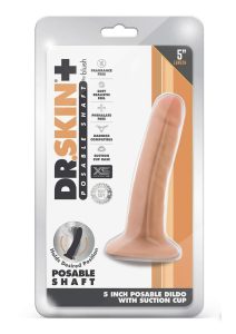 Dr. Skin Plus Posable Dildo 5in - Vanilla