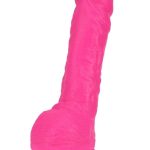 Neo Dual Density Dildo 9in - Neon Pink