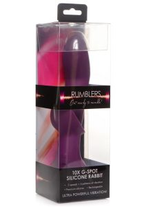 Rumblers 10X G-Spot Silicone Vibrator - Purple