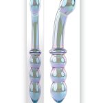 Gender X Lustrous Galaxy Wand Glass Dildo - Multicolor