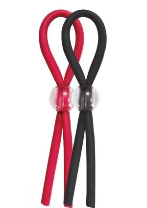 Enhancer Silicone Cockties - Red/Black