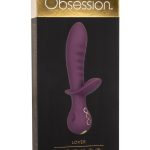 Obsession Lover Rechargeable Silicone Dual Vibrator - Purple