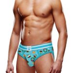 Prowler Christmas Pudding Brief - Small - Blue/White