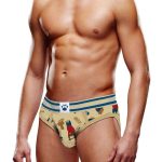 Prowler Lumberbear Brief - XSmall - Brown/Blue