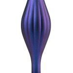 Anal Adventures Matrix Wavy Bling Silicone Plug - Sapphire Blue