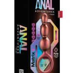 Anal Adventures Matrix Beaded Loop Silicone Plug - Copper