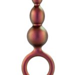 Anal Adventures Matrix Beaded Loop Silicone Plug - Copper