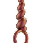 Anal Adventures Matrix Spiral Loop Silicone Plug - Copper